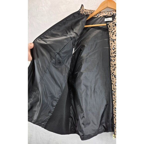 Jacket Vest Quilted Leopard Print 4X Kim Rogers Black Stretch Sides Zip Front - Picture 9 of 13